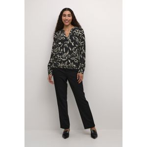 KAFFE - Ditte - Blouse - Elegante V-hals - Licht Poffende Lange Mouwen