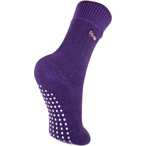 THMO - Indoor Slipper Sokken met Grijpers voor Kinderen - Paars