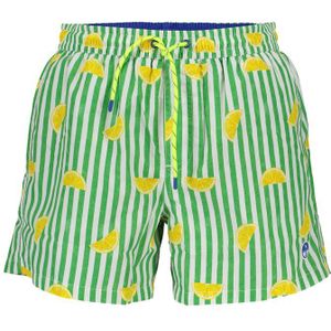 Gestreepte Zwemshorts met Citroenprint