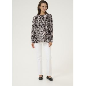 Blouse - Gevoerde Zoom - Viscose - Normale Pasvorm - Lange Mouwen