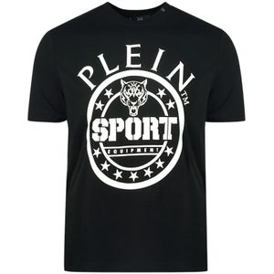 Philipp Plein Sport Cirkel Logo Zwart T-shirt