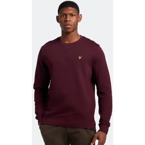 Lyle & Scott sweatshirt met ronde hals in bordeauxrood