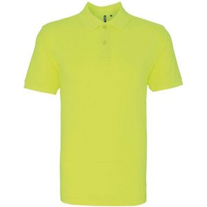 Asquith & Fox Heren Poloshirt Met Korte Mouwen (Neon Geel) - Maat 3XL