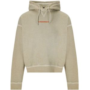 Dsquared2 - Cipro Fit - Hoodie - Beige - Klein Logo