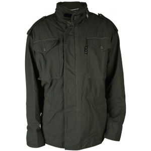 Gebroken Witte Jas - Militairgroen - Werkjassen - Met Ritssluiting