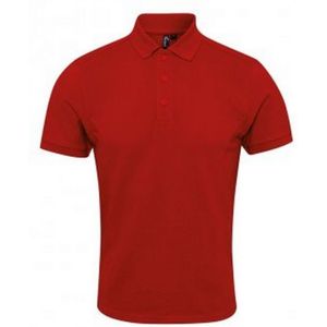 Premier Heren Coolchecker Plus Piqu Polo Shirt (Rood)