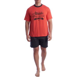 Herenpyjama 100% katoen met korte mouwen KL30000