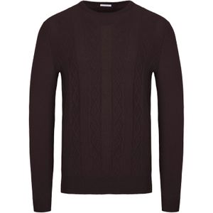 Malo - Optimum - Kasjmier Trui - Donkerbruin