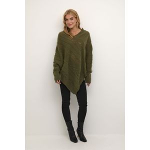 Poncho - Loose Fit - Donkergroen