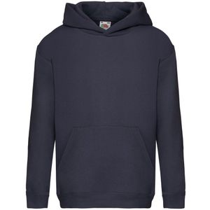 Fruit of the Loom Sweatshirt met capuchon voor kinderen/Kinderen (Deep Navy)