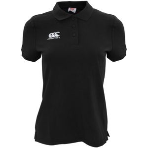 Canterbury Dames/dames Waimak Poloshirt Met Korte Mouwen (Zwart) - Maat 40