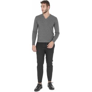 Crown Of Edinburgh Cashmere Heren Trui Met V-Hals Coe 0012 Stoffig Roze