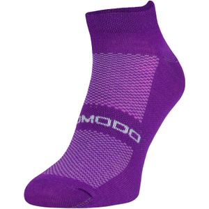Merinowol hardloopsokken | Comodo | Lichtgewicht gedempte enkelsportsokken voor heren en dames - Fuchsia