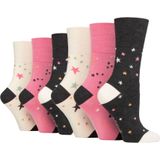 6 Pak Dames Non-Elastische Losse Bamboosokken