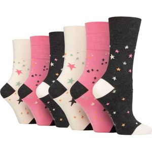 6 Pak Dames Non-Elastische Losse Bamboosokken