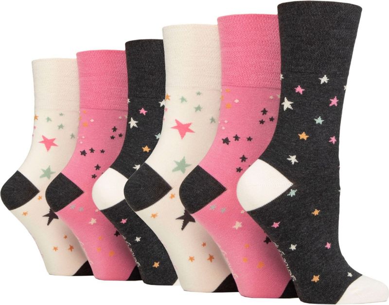 6 Pak Dames Non-Elastische Losse Bamboosokken