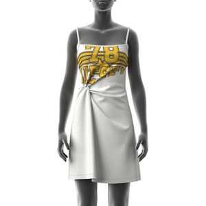 Diesel Dames/Dames Knot Front Jurk (Wit)