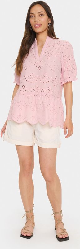 Blouse met korte mouwen GeleksaSZ Regular fit rose