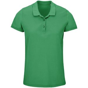 SOLS Dames/Dames Planet Piqué Biologisch Poloshirt (Voorjaarsgroen)