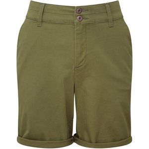 Asquith & Fox Dames/Dames Chino Lichtgewicht Shorts (Olijf) - Maat M