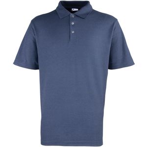Premier Heren Pique Stud Front Poloshirt (Marine)