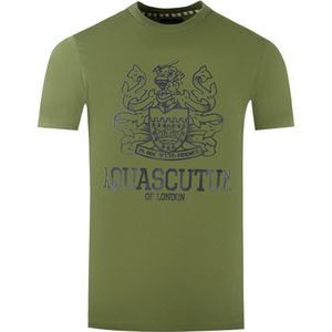 Aquascutum - Aldis - T-shirt - Army Green - Korte Mouwen