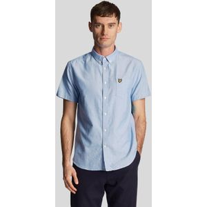 Lyle And Scott - Oxford Shirt - Blauw - Korte Mouwen