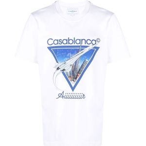 Casablanca 'Aiiiiir' T-shirt Wit