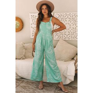 Wijde Been Bloemen Jumpsuit