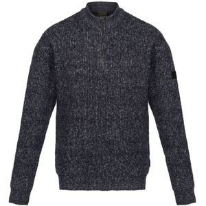 Regatta Heren Solomon Marl Gebreid Sweatshirt met Ritssluiting (Marine)