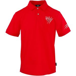 Plein Sport - Poloshirt - Rood - Katoen - Korte Mouw