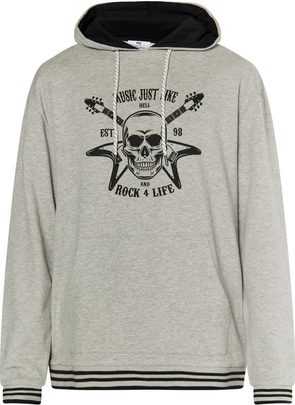 Mo Hoodie Heren grijs melange