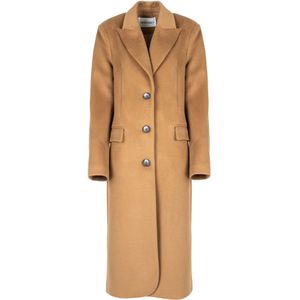 Silvian Heach - Simple Jas - Bruin - Hoogwaardig Breigoed met Stretch