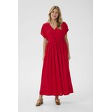 Cream - Blousejurk - Knalrood - 'Tiah' - Viscose - V-hals