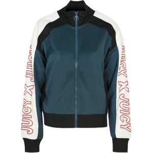 Juicy Couture - Zip-Up Sweatshirt - Blauw - Hoogwaardige Stof - Cropped Lengte