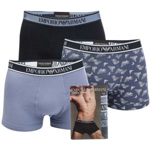 Men's Emporio Armani EA7 3 Pack Boxer Briefs In Multi Colour - Maat S