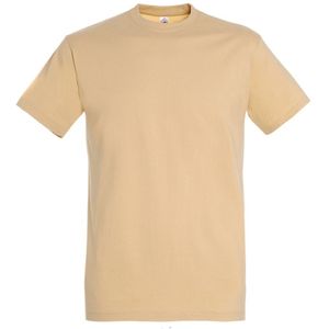 SOLS Heren Keizerlijke Zwaargewicht T-Shirt Met Korte Mouwen (Zand) - Maat L