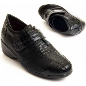 Montevita Wedge Shoe Velconfore In Black - Maat 38
