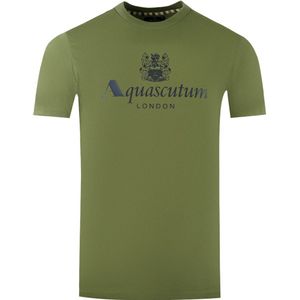 Aquascutum - Aldis - T-shirt - Army Green - Korte Mouwen