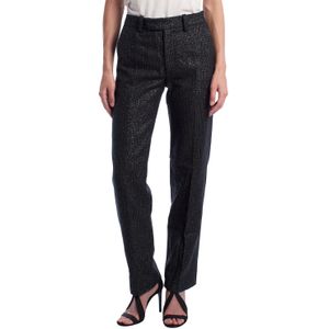 Lurex - WKCE0104F - Rechte Broek - Dames - Glanzend Lurexstof