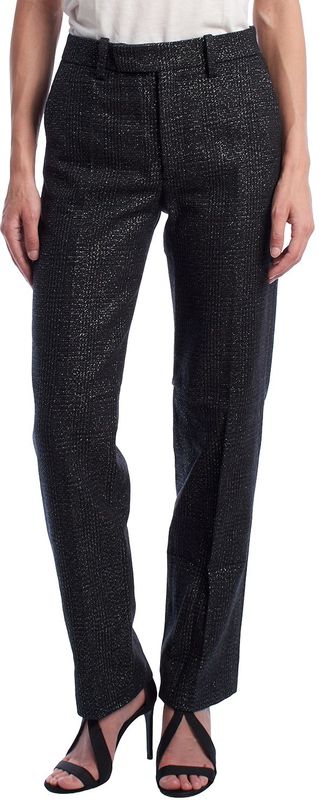 Lurex - WKCE0104F - Rechte Broek - Dames - Glanzend Lurexstof