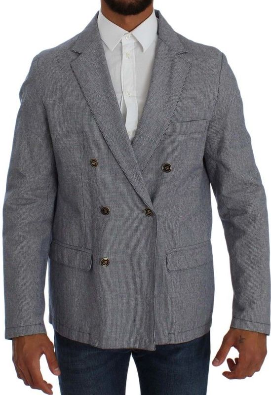 Dubbelgebreide Linnen Blazer