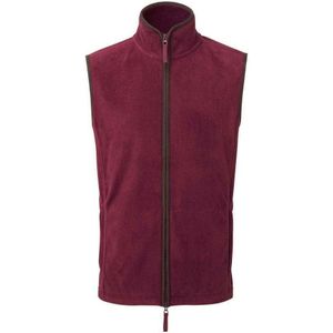Premier Heren Artisan Fleece Gilet (Bourgogne/Bruin)