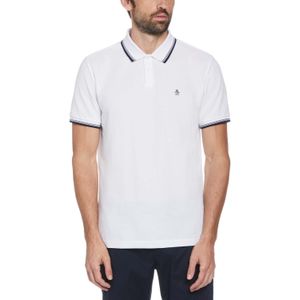 Herenpolo Original Penguin met punt in wit