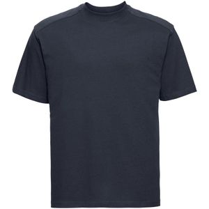 Russell Europa Heren Werkkleding Korte Mouwen Katoenen T-Shirt (Franse marine)