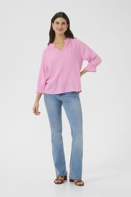 Blouse met lange mouwen Regular fit pink
