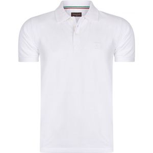 Cappuccino Italia Polo SS Polo Plain Pique Wit