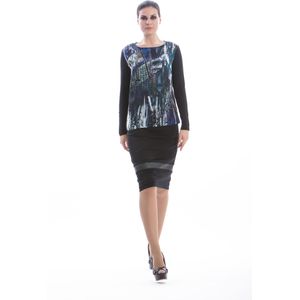 Conquista Fashion - Lange Mouwen Print Top - Stretch Jersey - Duurzame Stof