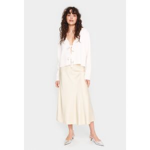 Saint Tropez - Midi-rok - Crème Brûlée - 97% Polyester - Elegante Pasvorm