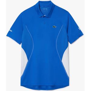 Lacoste Polo Shirt Sport Novak Djokovic Ultra-Dry Heren Blauw